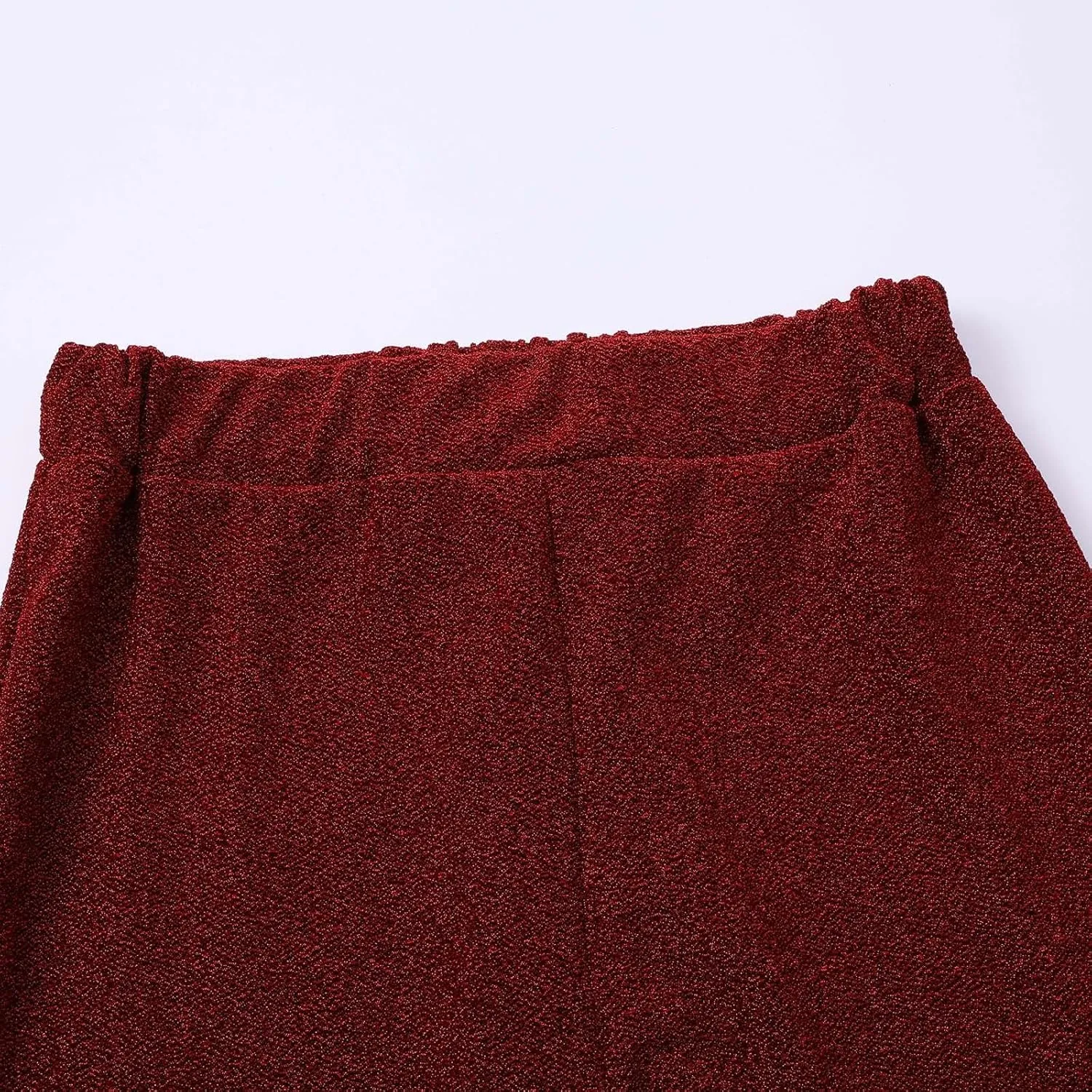 Women's Wide Leg Pants Women's High Waisted Sequin Loose Drape Wide Leg Pants Fashion Casual Bling Glitter Trousers