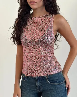 Y2k Sequin Tank Tops Women Sexy Sleeveless Bling Glitter Camisole Sparkly Slim Crop Cami Going Out Party Vest
