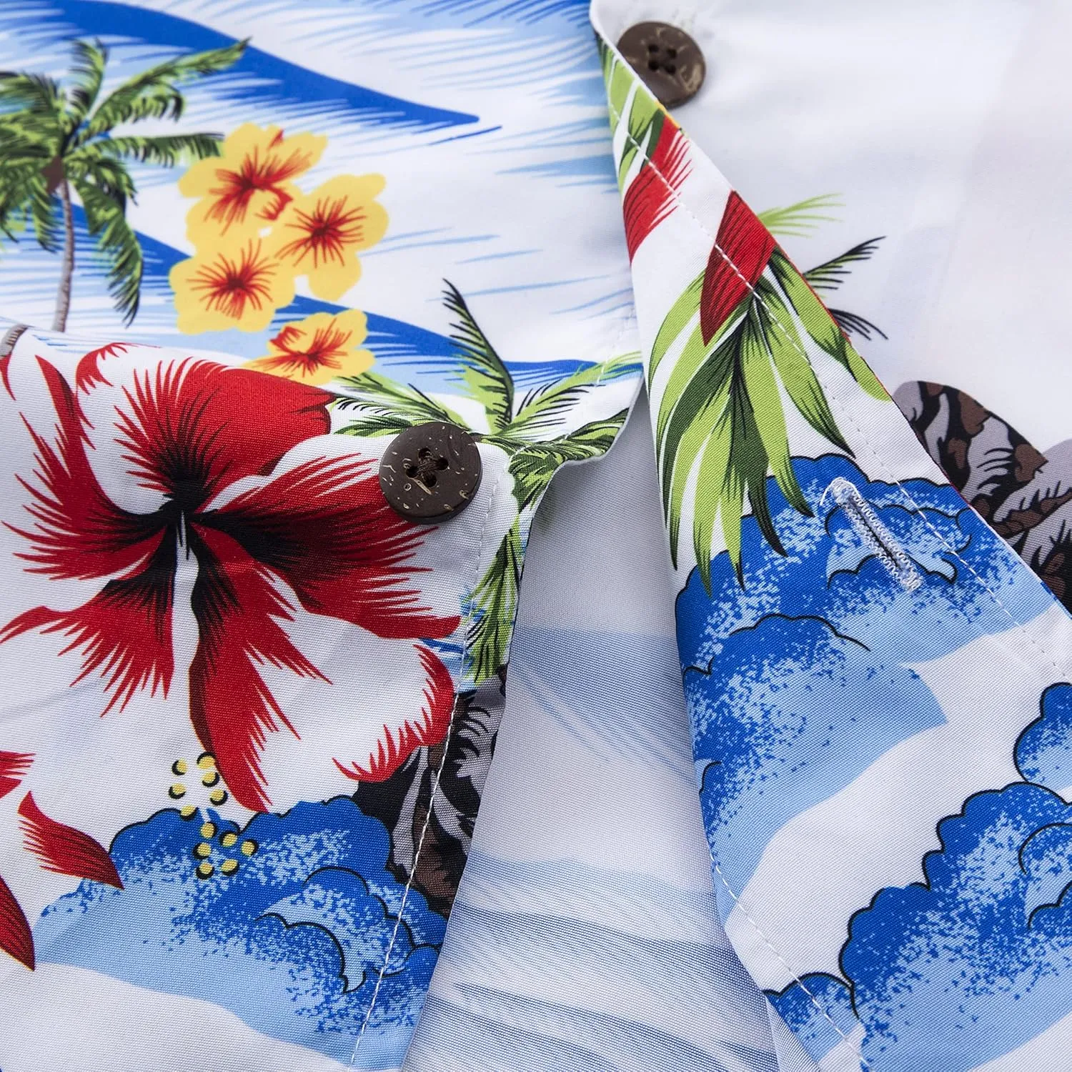 Year In Year Out Mens Hawaiian Shirt Regular Fit Hawaiian Shirts for Men with Quick to Dry Effect