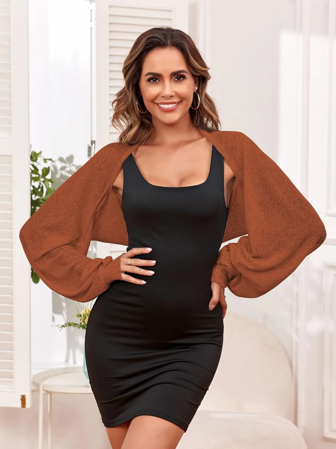 ZAFUL Women's Sheer Shrug Y2K Long Sleeve Cardigans 2025 Irregular Tie Front Bolera