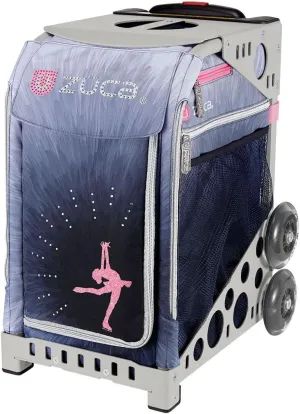 ZCA Sport Ice Dreamz Lux Rolling Bag with Gray Frame (flashing wheels)