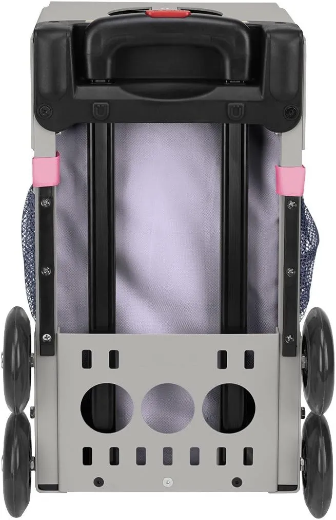 ZCA Sport Ice Dreamz Lux Rolling Bag with Gray Frame (flashing wheels)