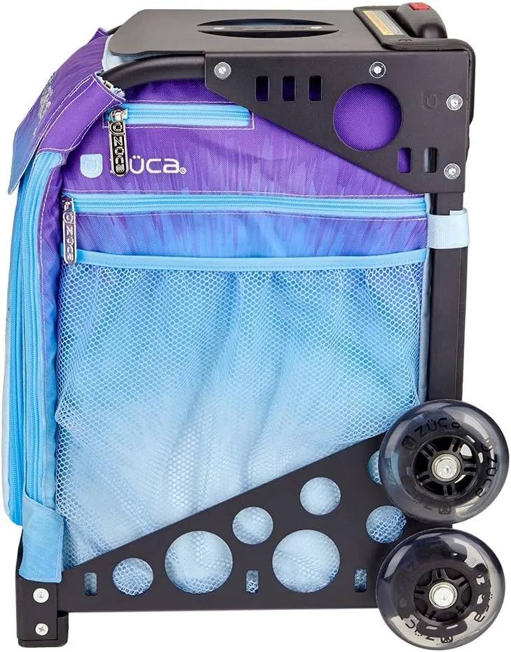 ZCA Sport Ice Dreamz Rolling Bag with Gray Frame (flashing wheels)